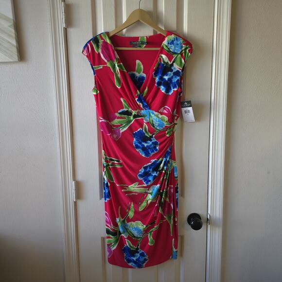 Lauren Ralph Lauren Dresses & Skirts - Ralph Lauren Floral Print Sheath Dress Size 8 New With Tags Career Office